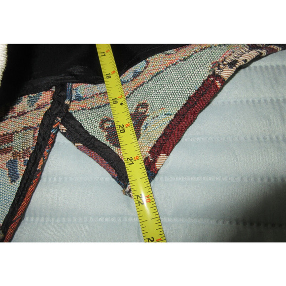 VTG FACETS by Mirrors Teddy Bears & Penguins Tapestry Vest Women's Medium Y2K - Picture 6 of 8